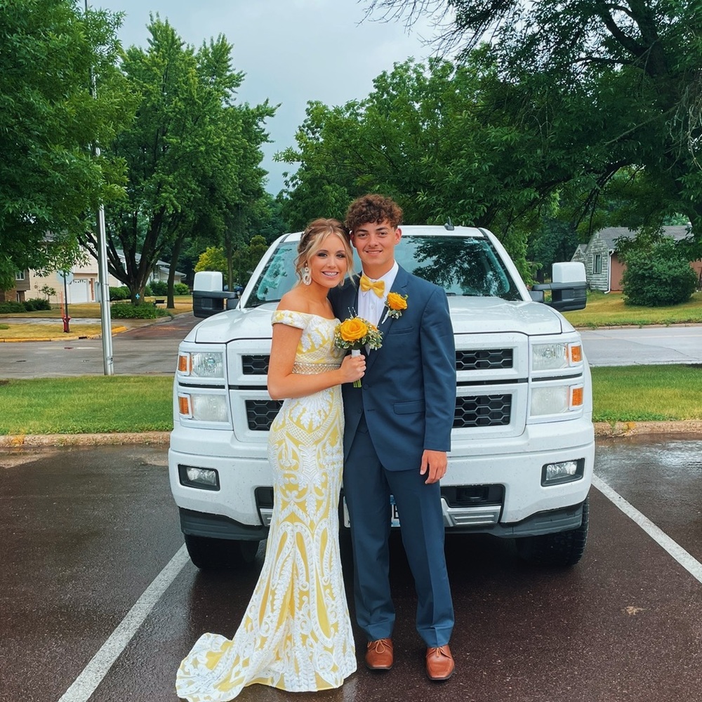 Yellow prom dress